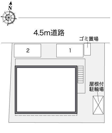 三ツ屋(36401)の駐車配置図
