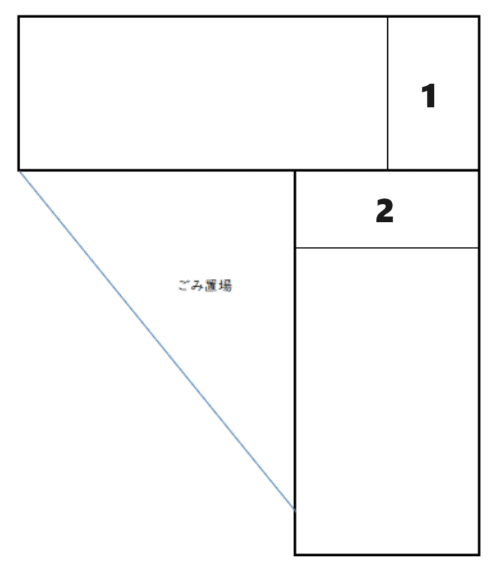 青柳駐車場の駐車配置図