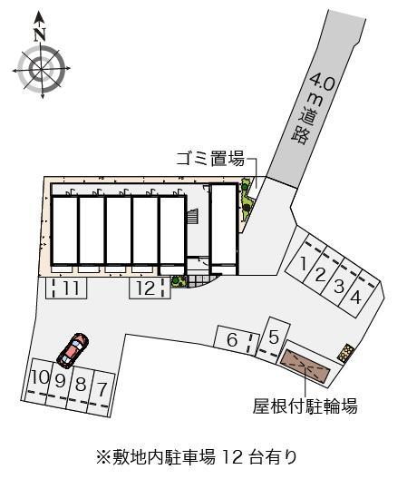 ミランダフロレゾン花見の里(55287)の駐車配置図