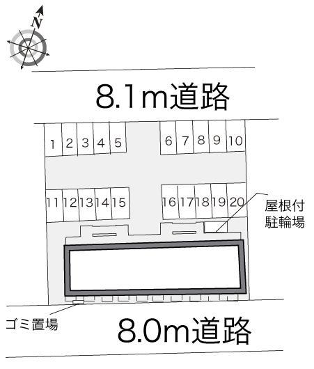 ｉｎ六条(12835)の駐車配置図