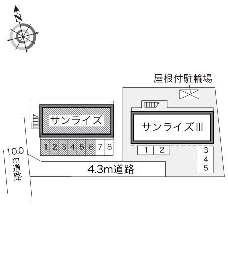 サンライズ(11711)の駐車配置図