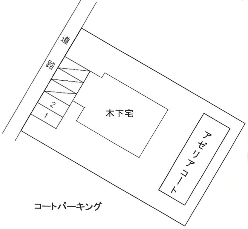コートパーキングの駐車配置図