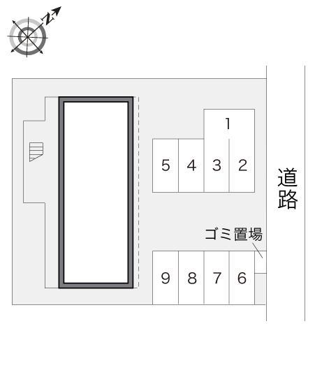 三倉(18043)の駐車配置図