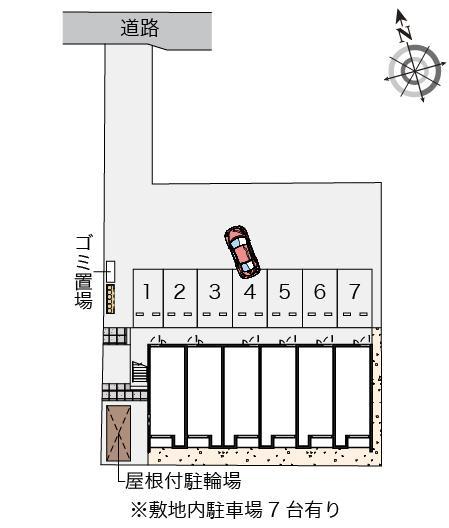 クレイノはなかつみⅡ(56400)の駐車配置図