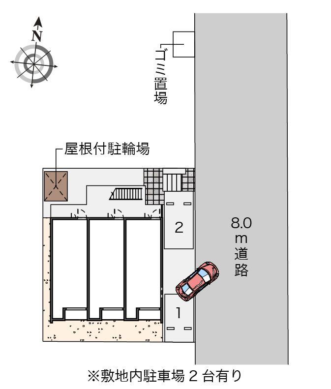 クレイノサンマルボ(56883)の駐車配置図