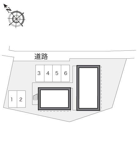 シャイン(18105)の駐車配置図