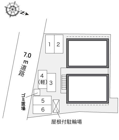 飛鳥(28202)の駐車配置図