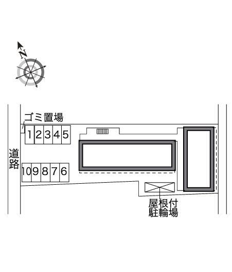 プランドール　長岡(30701)の駐車配置図