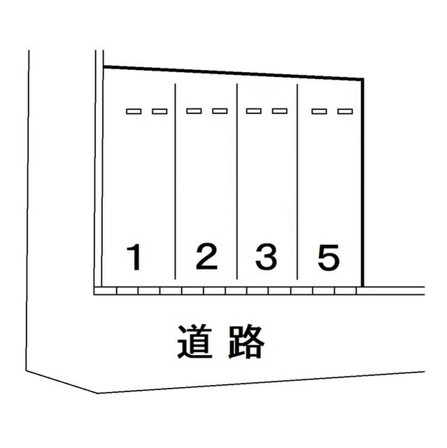 与力パーキングの駐車配置図