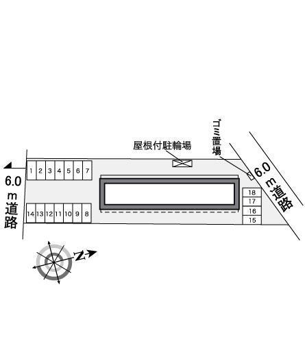 西山(30054)の駐車配置図
