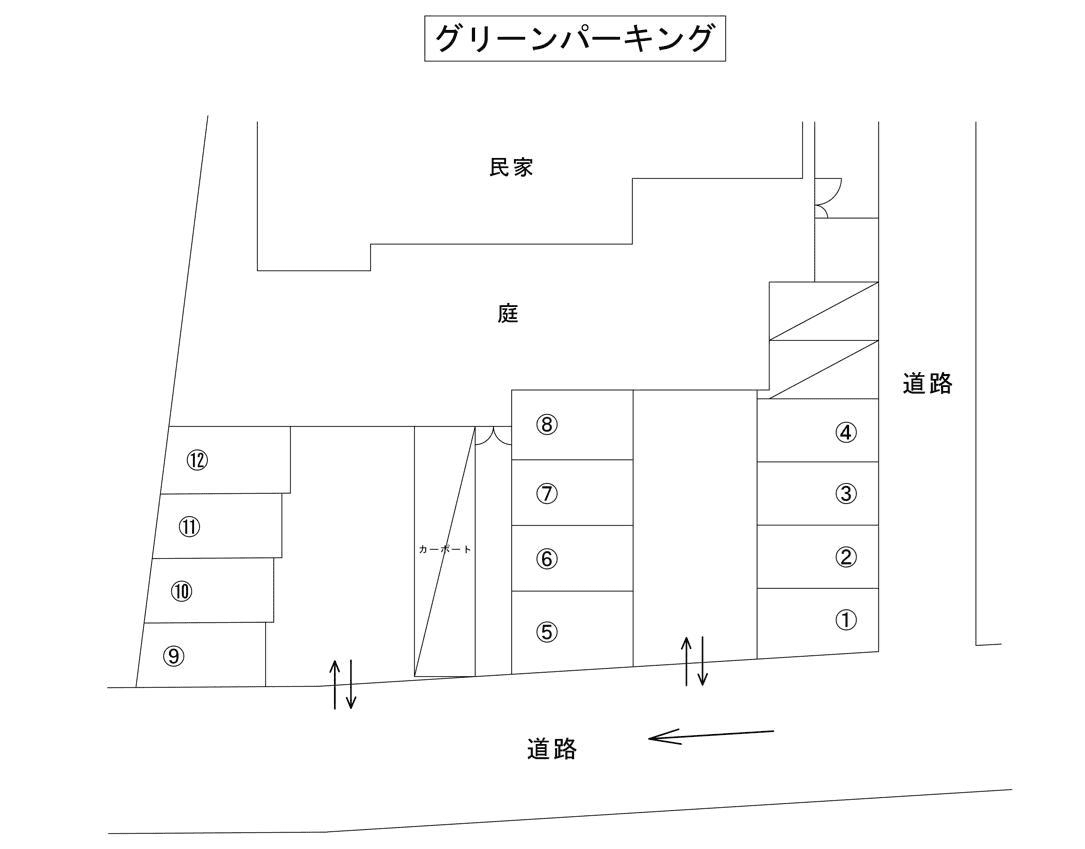 グリーンパーキングの駐車配置図