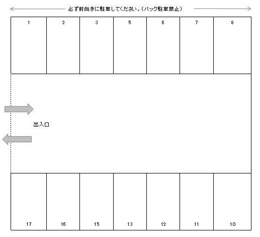 J-013の駐車配置図