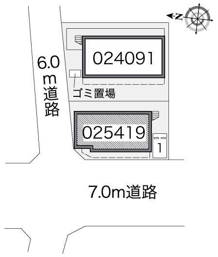 オーキッドⅡ(25419)の駐車配置図