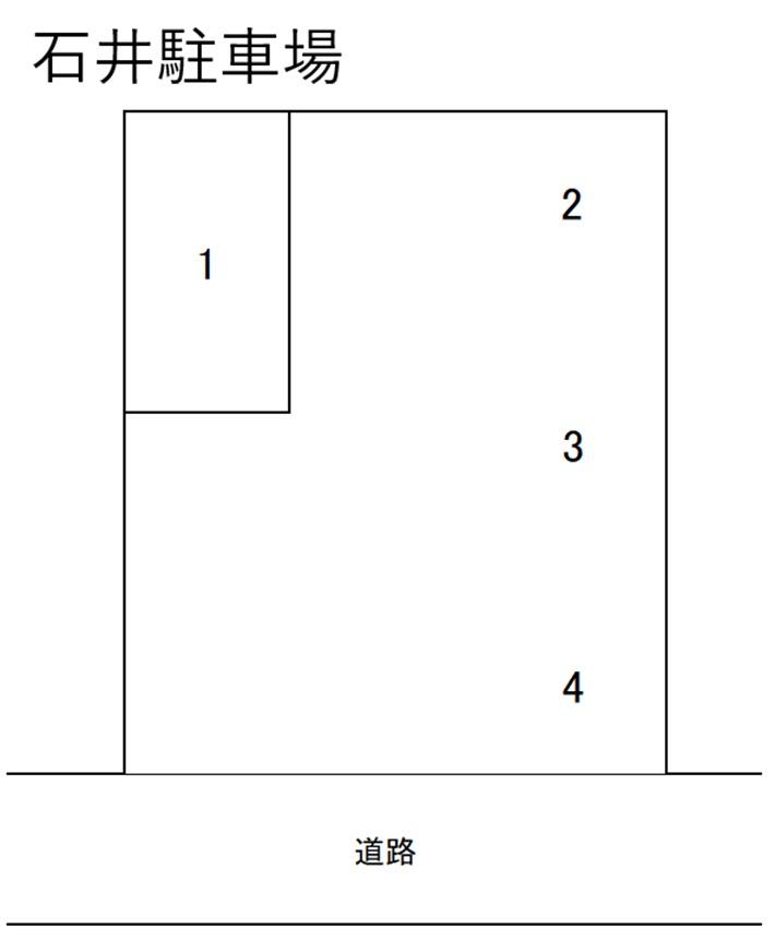 石井駐車場の駐車配置図