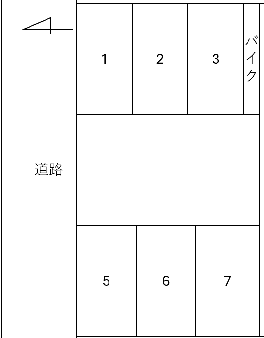 青山駐車場の駐車配置図