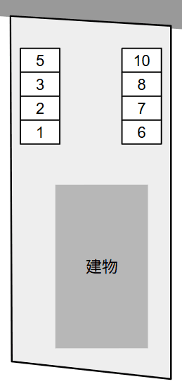 メゾネット佐倉の駐車配置図