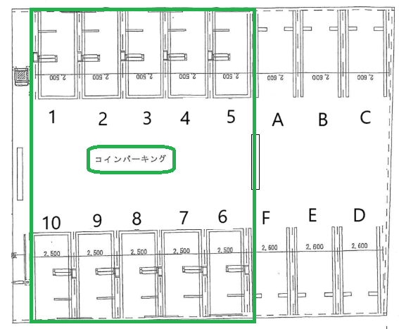 P373の駐車配置図