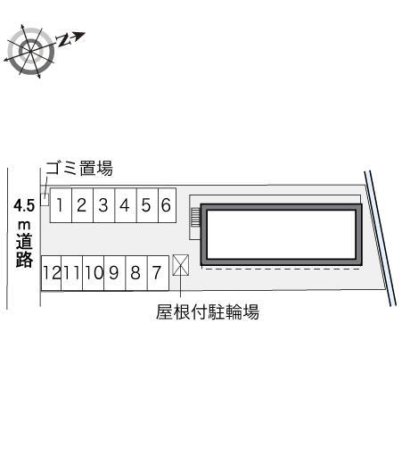 山科ヒルズ(33784)の駐車配置図