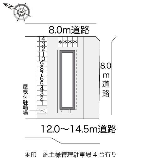 くずい(17671)の駐車配置図