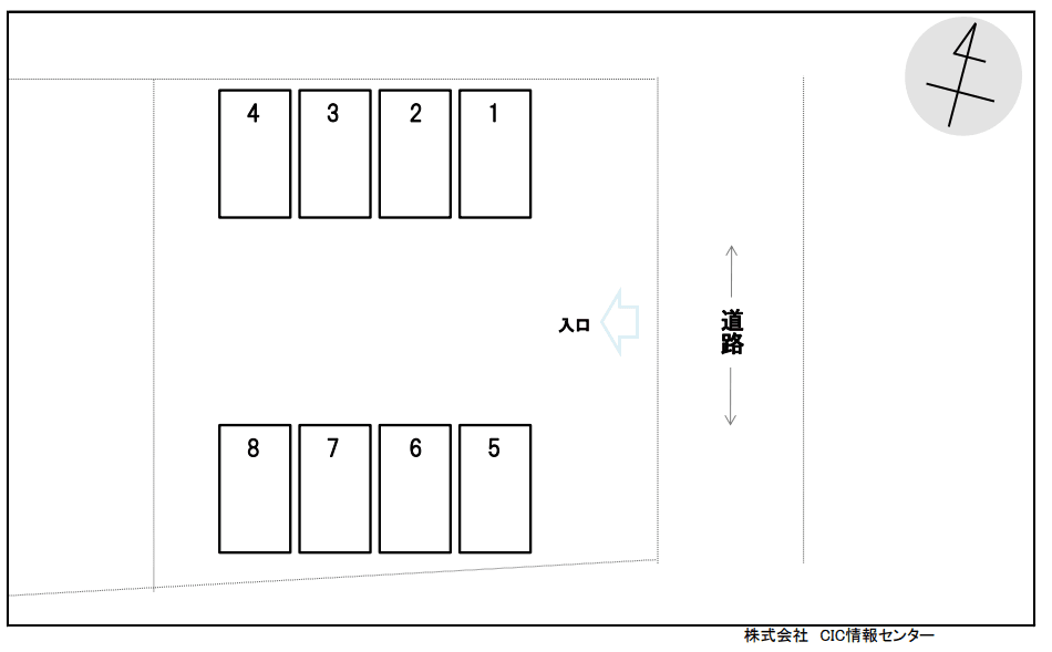 御幸本町駐車場の駐車配置図