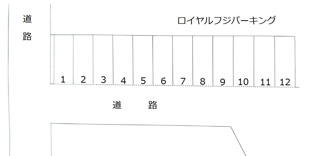 ロイヤルフジパーキングの駐車配置図