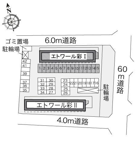 エトワール彩Ⅰ(24003)の駐車配置図