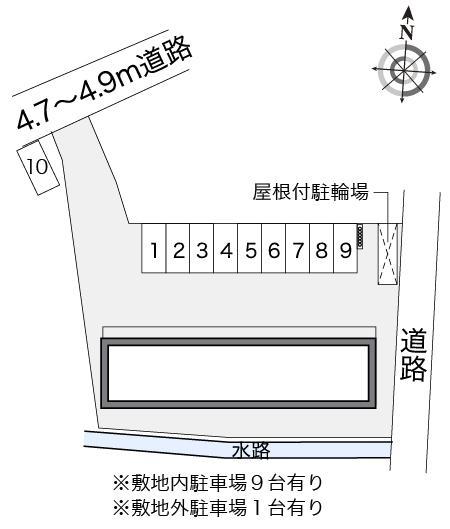 リバーサイド本町(22900)の駐車配置図