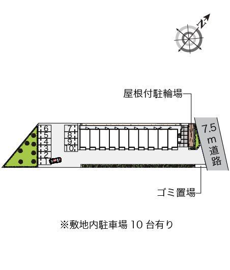 ミランダインゼルガーデン(57404)の駐車配置図