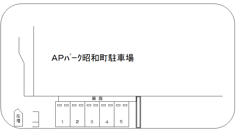 ＡＰパーク昭和町の駐車配置図