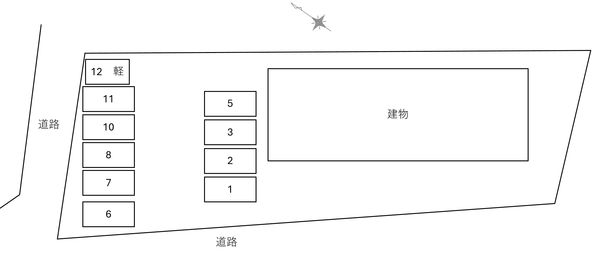 Ｌａ　Ａｉｎａの駐車配置図