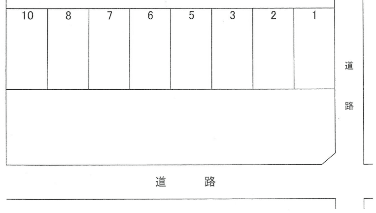 末町 末田12字駐車場の駐車配置図