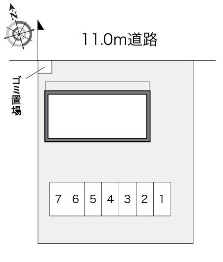 コンフォール(22444)の駐車配置図