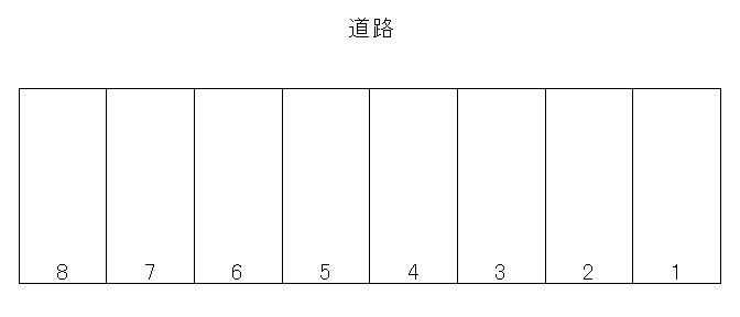 横手３丁目横田駐車場の駐車配置図