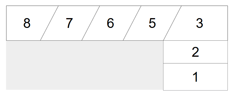 針木小パーキングの駐車配置図