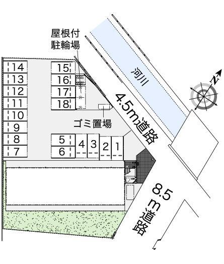 吉原(38948)の駐車配置図