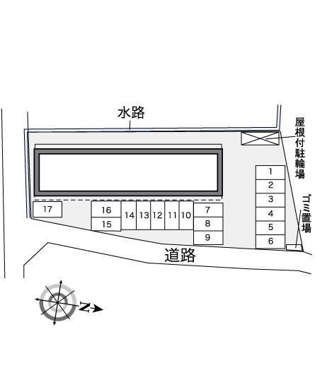 レーブシャト－(30220)の駐車配置図