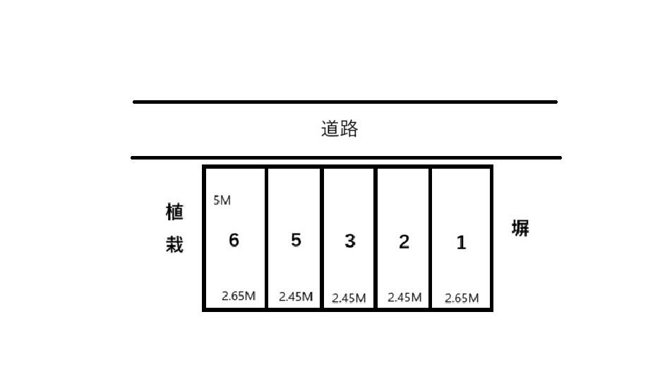 マークガーデン駐車場の駐車配置図