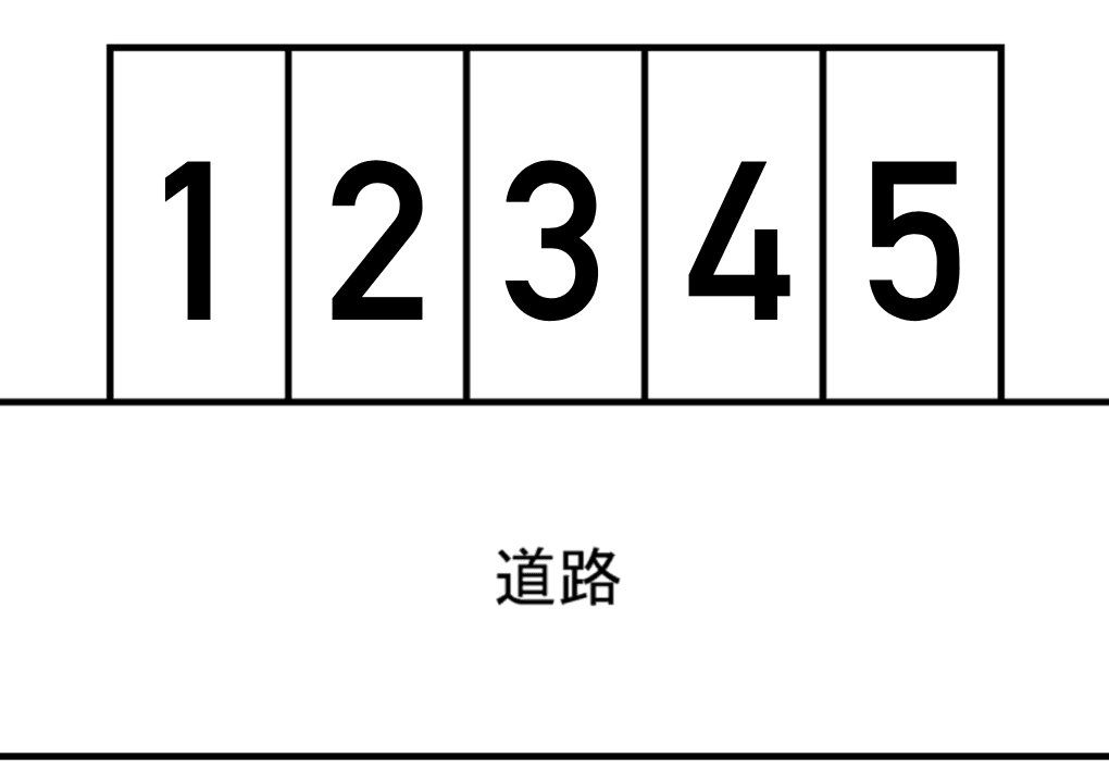 常岡駐車場の駐車配置図