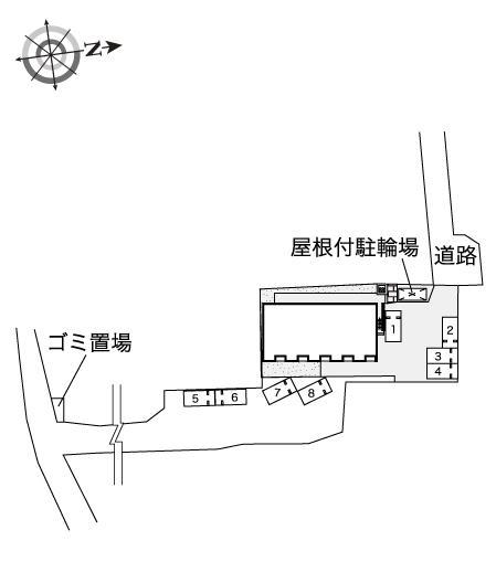 マーメゾン(52669)の駐車配置図