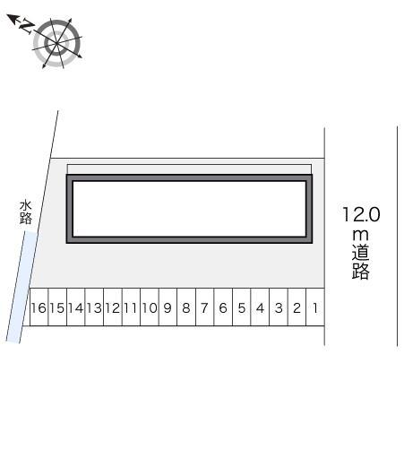 松ヶ瀬(21487)の駐車配置図