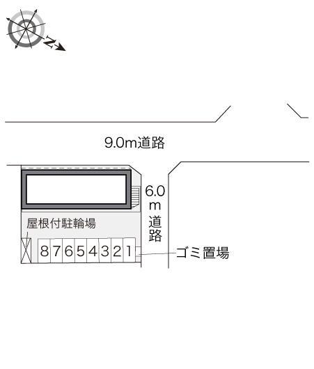 ウィスタリア坂出(18185)の駐車配置図