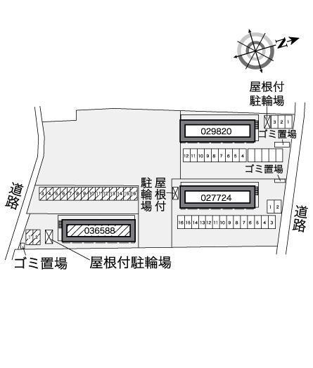 ラップウィング(36588)の駐車配置図