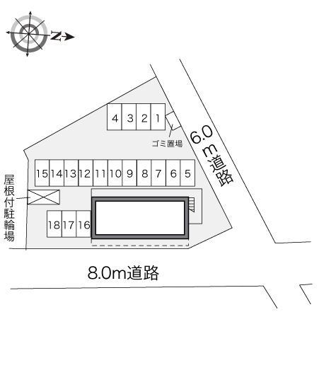 グランベル(23517)の駐車配置図