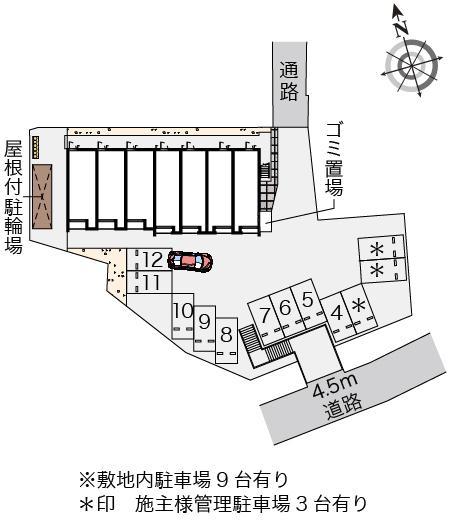 クレイノリバティ菰田Ⅱ(56911)の駐車配置図