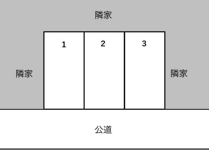 泉駐車場の駐車配置図