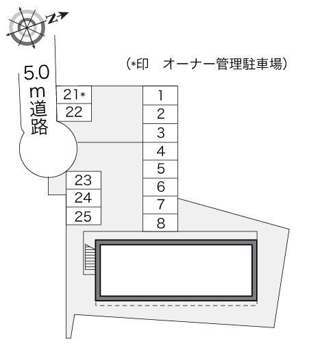 サンシティーⅡ(20972)の駐車配置図