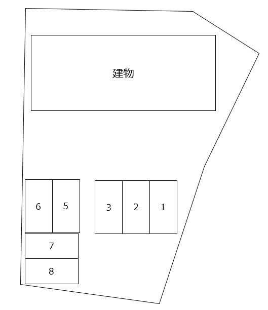 フォーリア南の駐車配置図