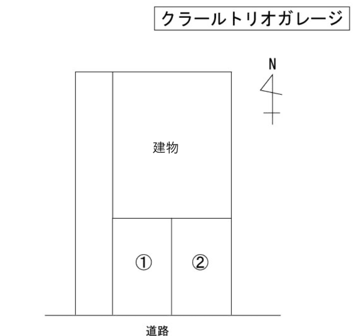 クラールトリオの駐車配置図