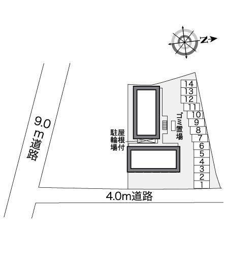 アンフィールド(26696)の駐車配置図