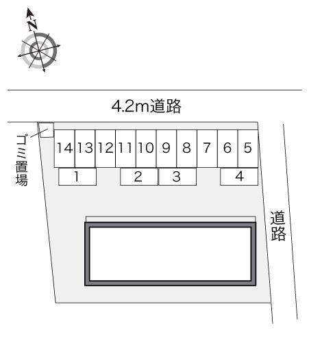 都(21908)の駐車配置図